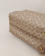 Coach 79249 Hadley Hobo Large Signature Tan Rust