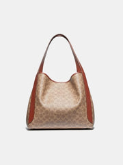 Coach 79249 Hadley Hobo Large Signature Tan Rust