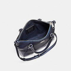 Coach Mini Kelsey Metalik Navy