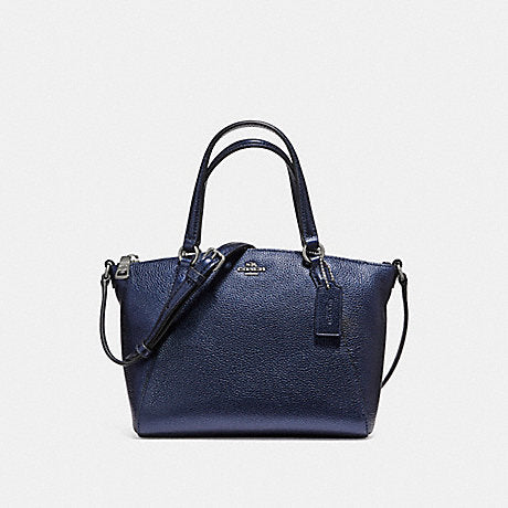 Coach Mini Kelsey Metalik Navy