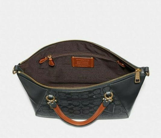 Coach 31666 Prairie In Signature Charcoal Midnight Navy