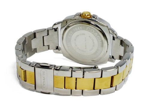 Coach 14501702 Boyfriend Two Tone Stainless Glitz Womens Watch
