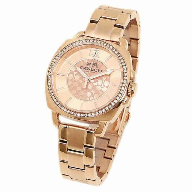 Coach 14503142 Boyfriend Logo Stainless Rosegold