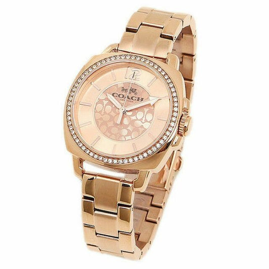 Coach 14503142 Boyfriend Logo Stainless Rosegold