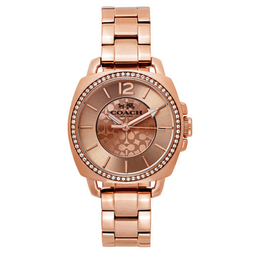 Coach 14503142 Boyfriend Logo Stainless Rosegold