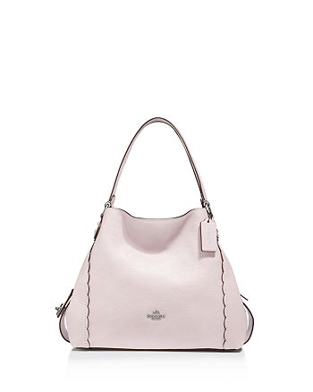 Coach 29800 Scalloped Edie 31 Polished Pebble Leather Shoulder Bag Ice Pink