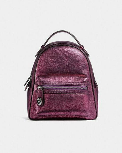 Coach 40715 Backpack Campus 23 Metallic Berry – Balilene