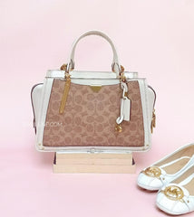 Coach 54160 Dreamer 27 In Signature Canvas Tan Chalk