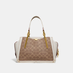 Coach 54160 Dreamer 27 In Signature Canvas Tan Chalk