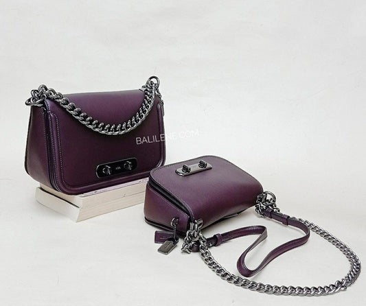 Coach 18858 Swagger 20 Crossbody Glovetan Oxblood