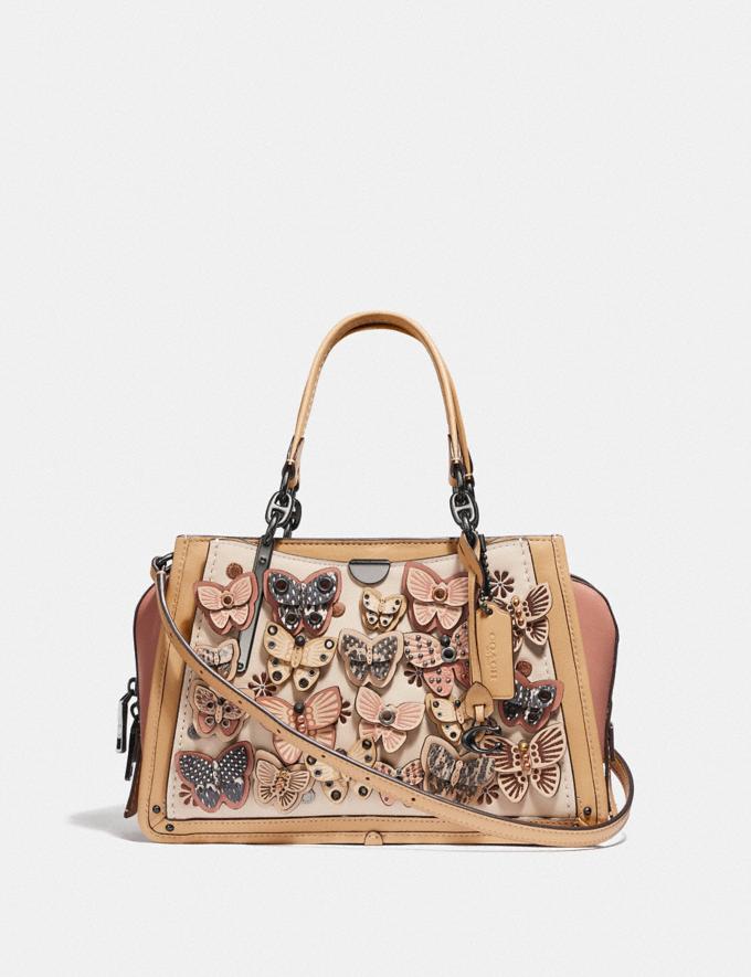 Coach 69553 Dreamer With Butterfly Applique And Snakeskin Ivory Multi