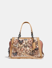 Coach butterfly appliqué leather dreamer satchel sale