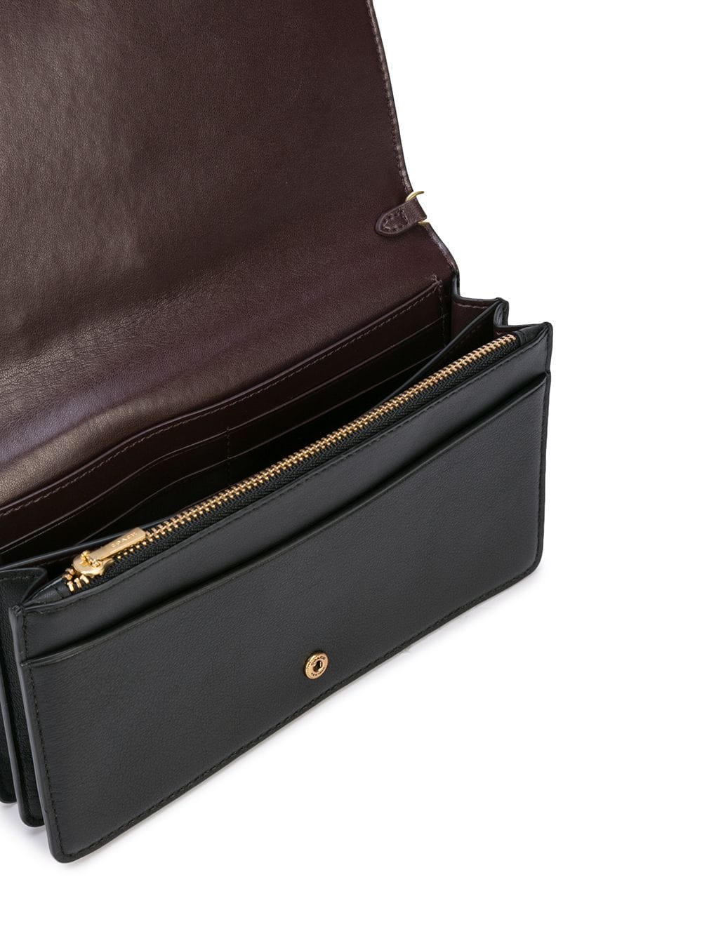 Coach F70085 Callie Foldover Chain Clutch With Butterfly Applique