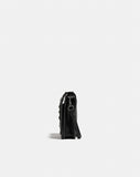 Coach F25681 Ott Prairie Rivets Foldover Crossbody Clutch Black