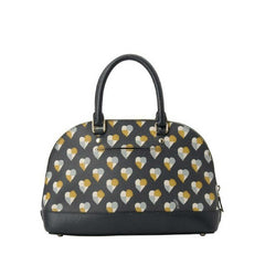 Coach F25916 Mini Sierra Satchel Checker Heart Print Midnight Multi