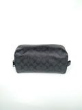 Coach F26073 Travel Kit In Signature Canvas Black Oxblood