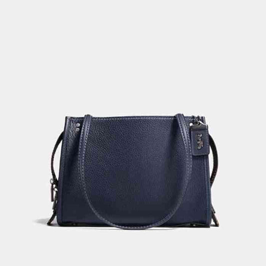 Coach F26829 Rogue Sholuder Bag Midnight Navy