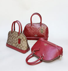 Coach F27583 Mini Sierra Khaki Cherry