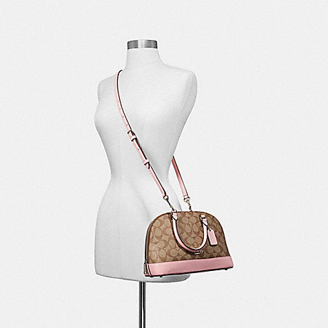 Coach F27583 Mini Sierra Satchel Khaki Blush