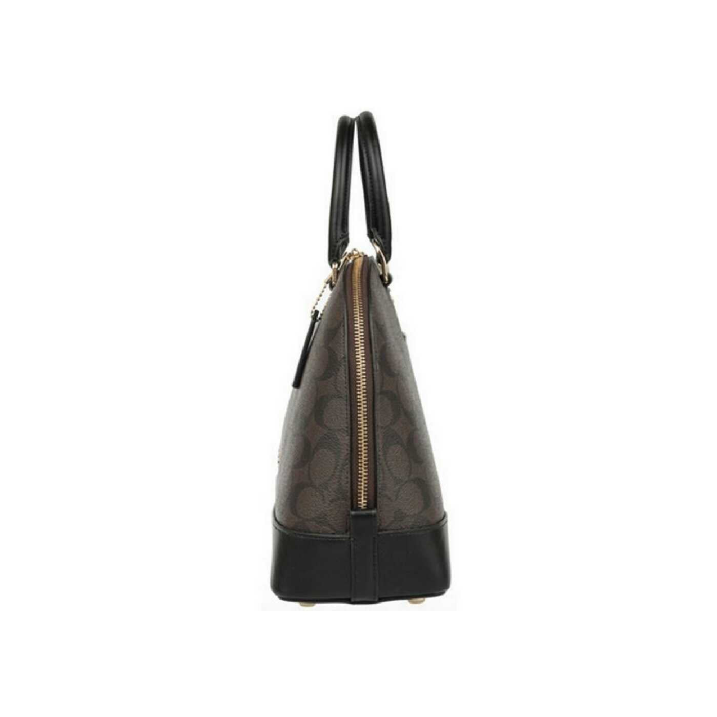 Coach F27583 Mini Sierra Satchel Signature Brown Black