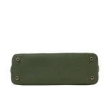 Coach F27591 Mini Sierra Crossgrain Leather Satchel Military Green