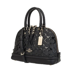 Coach F27597 Mini Sierra In Debossed Patent Midnight