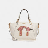 Coach F28972 Small Kelsey Satchel With Floral Bundle Print Bow Chalk Multi