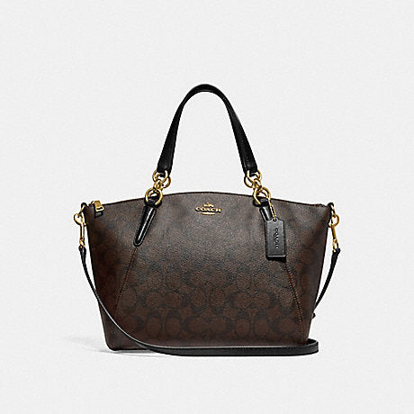 Coach F28989 Signature Small Kelsey Brown Black