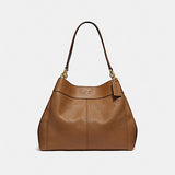 Coach F28992 Pebbled Leather Small Lexy Shoulder Bag Light Saddle