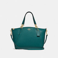 Coach F28993 Pebbled Leather Small Kelsey Dark Turquoise