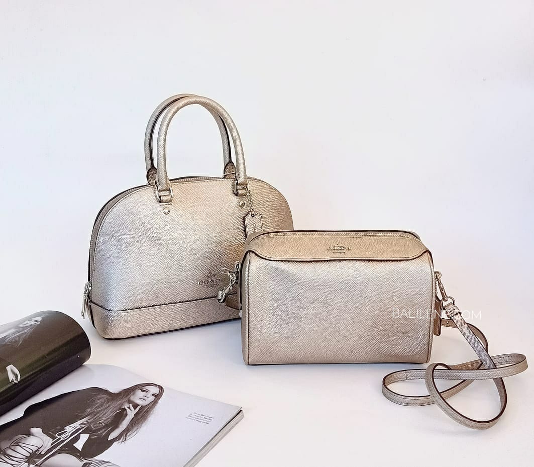 Coach F80098 Bennet Crossbody Metalic Platinum