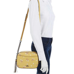 Coach F29347 Camera Bag With Floral Bow Print Sunflower