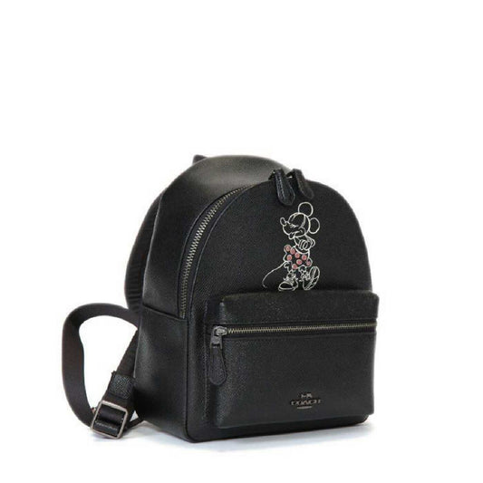 Coach F29353 X Disney Minnie Mouse Charlie Backpack Black Limited Edition