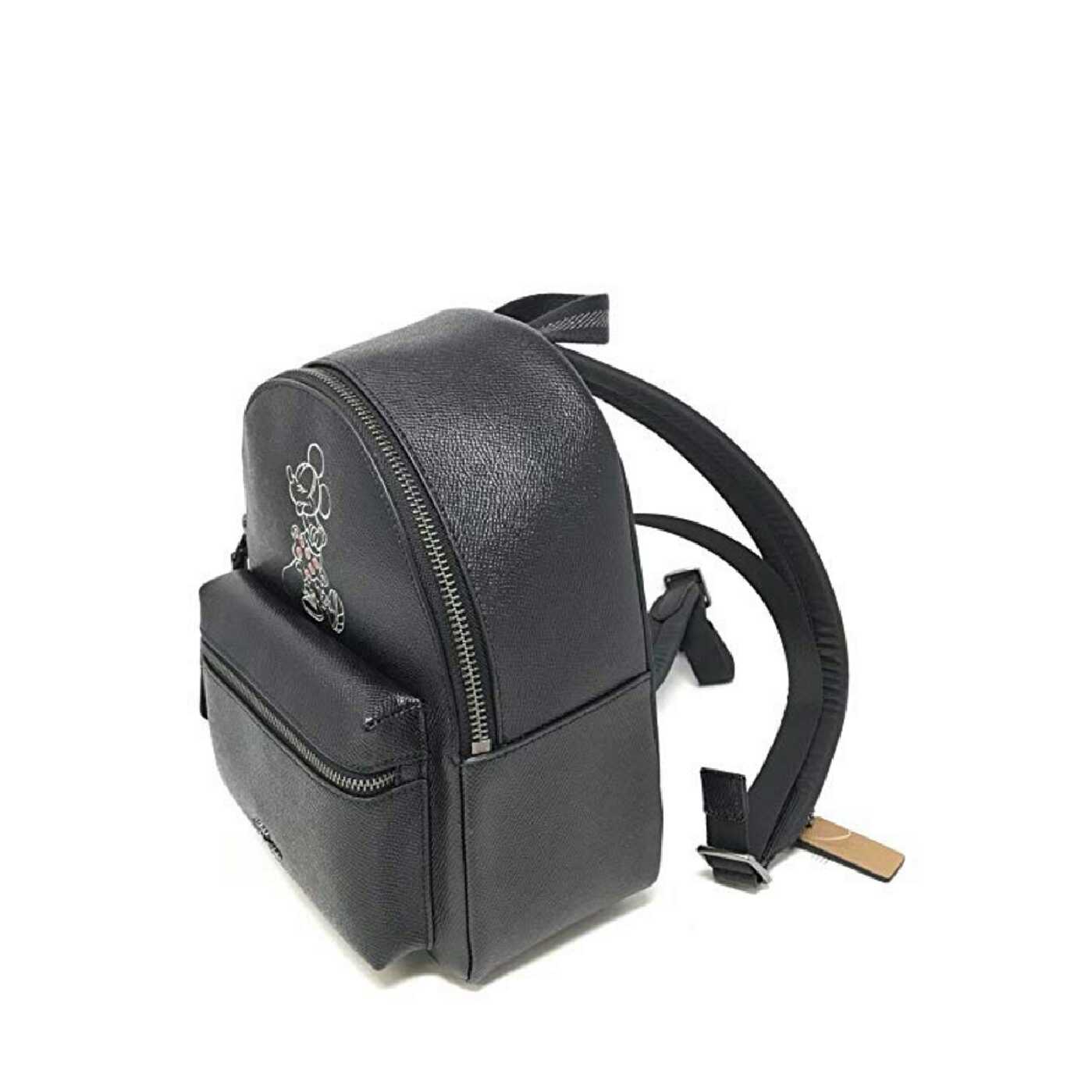 Coach F29353 X Disney Minnie Mouse Charlie Backpack Black Limited Edition