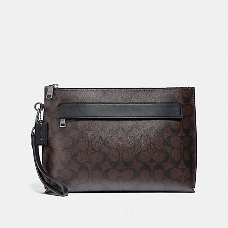 Coach_F29508_Carryal_Pouch_In_Signature_Canvas_Mahogany_Black_depan