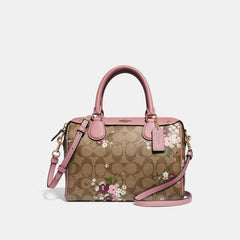 Coach F29631 Signature Floral Logo Mini Bennet Khaki Multi