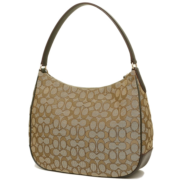 Coach F29959 Otline Signature Zip Khaki Brown