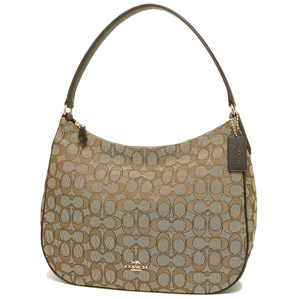 Coach F29959 Otline Signature Zip Khaki Brown