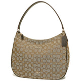 Coach F29959 Otline Signature Zip Khaki Brown