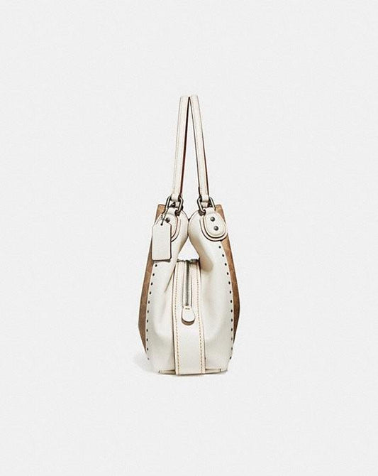 Coach 30220 Edie 31 Signature Rivets Chalk