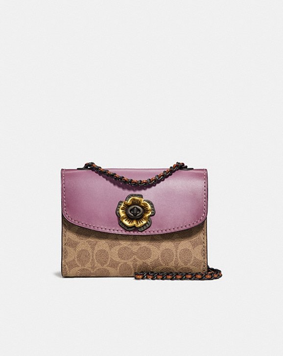 Coach parker in colorblock sales signature canvas