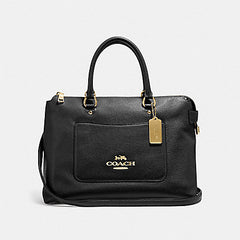 Coach F31467 Emma Satchel Black Balilene