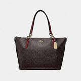 Coach F31976 Ava Tote Signature Brown Wine