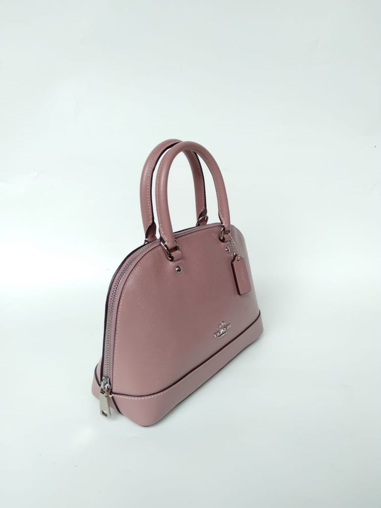 Coach Sierra Satchel Dusty Rose in Patent Crossgrain Leather with