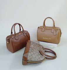 Coach F27583 Signature Mini Sierra Satchel Khaki Saddle