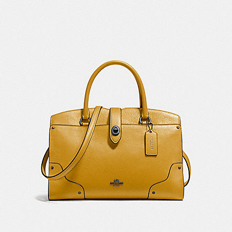 Coach F37575 Mercer Satchel 30 Flax