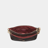 Coach F38050 Elle Hobo In Signature Floral Bundle Print Brown Metallic Currant