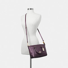 Coach F38053 Mini Emma Satchel Metallic Raspberry