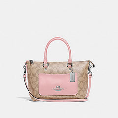 Coach F38089 Mini Emma Satchel Light Khaki Carnation
