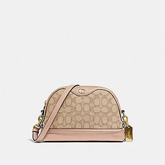 Coach F38113 Ivie Crossbody In Signature Jacquard Light Khaki Beechwood
